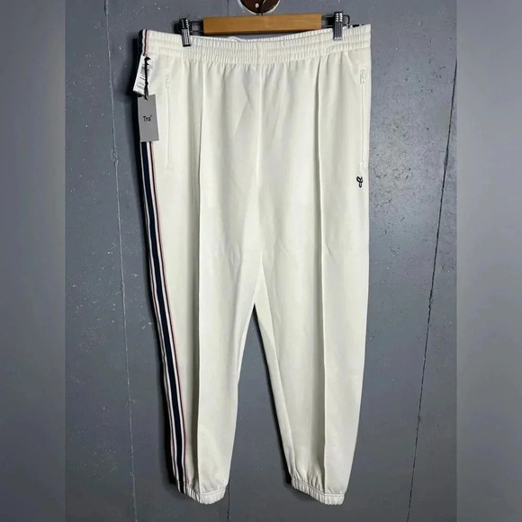 ARITZIA TNA NWT women’s white track pants, size XL - Picture 1 of 12